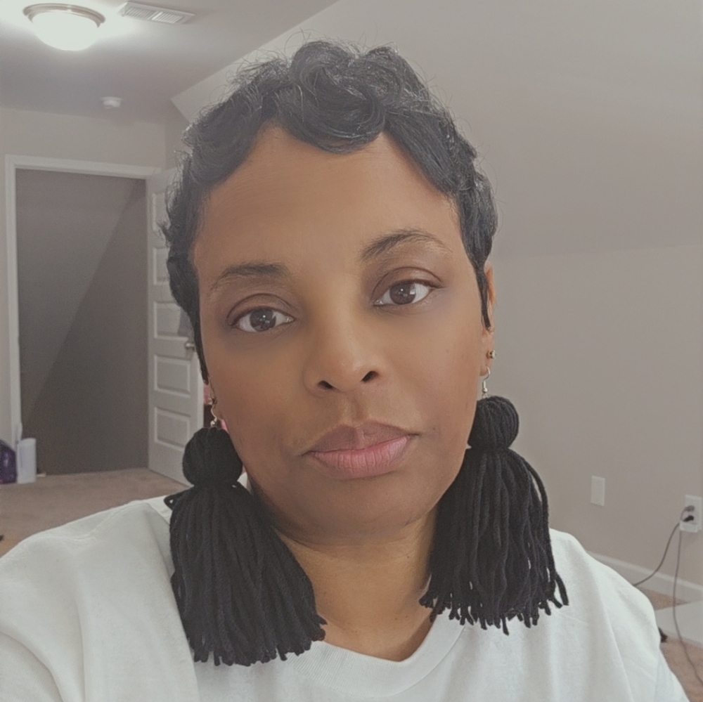 Black Yarn Tassel Earrings